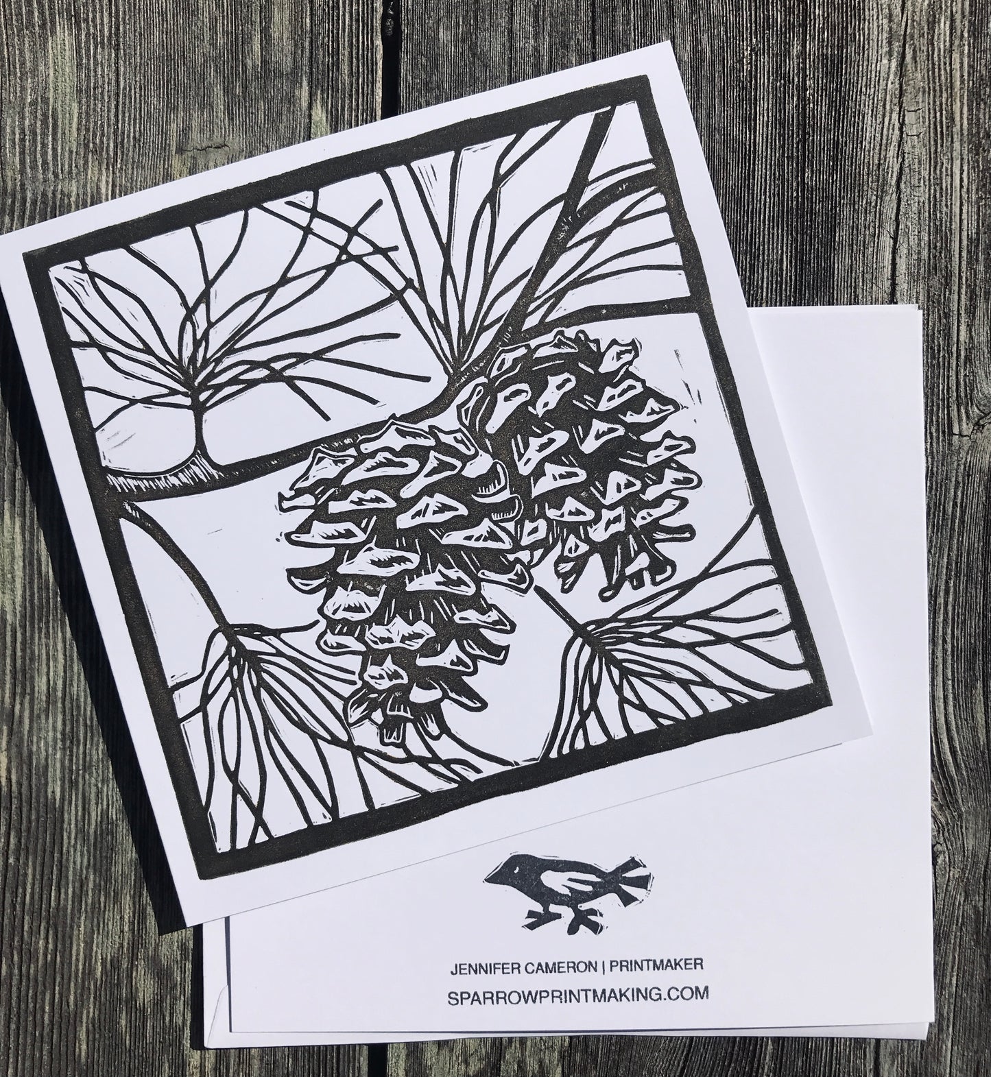 Pine Cone Greeting Card