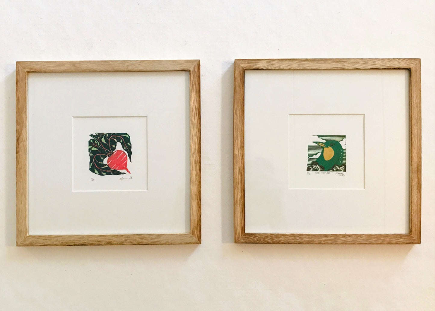 Little Beet Reduction Linoprint