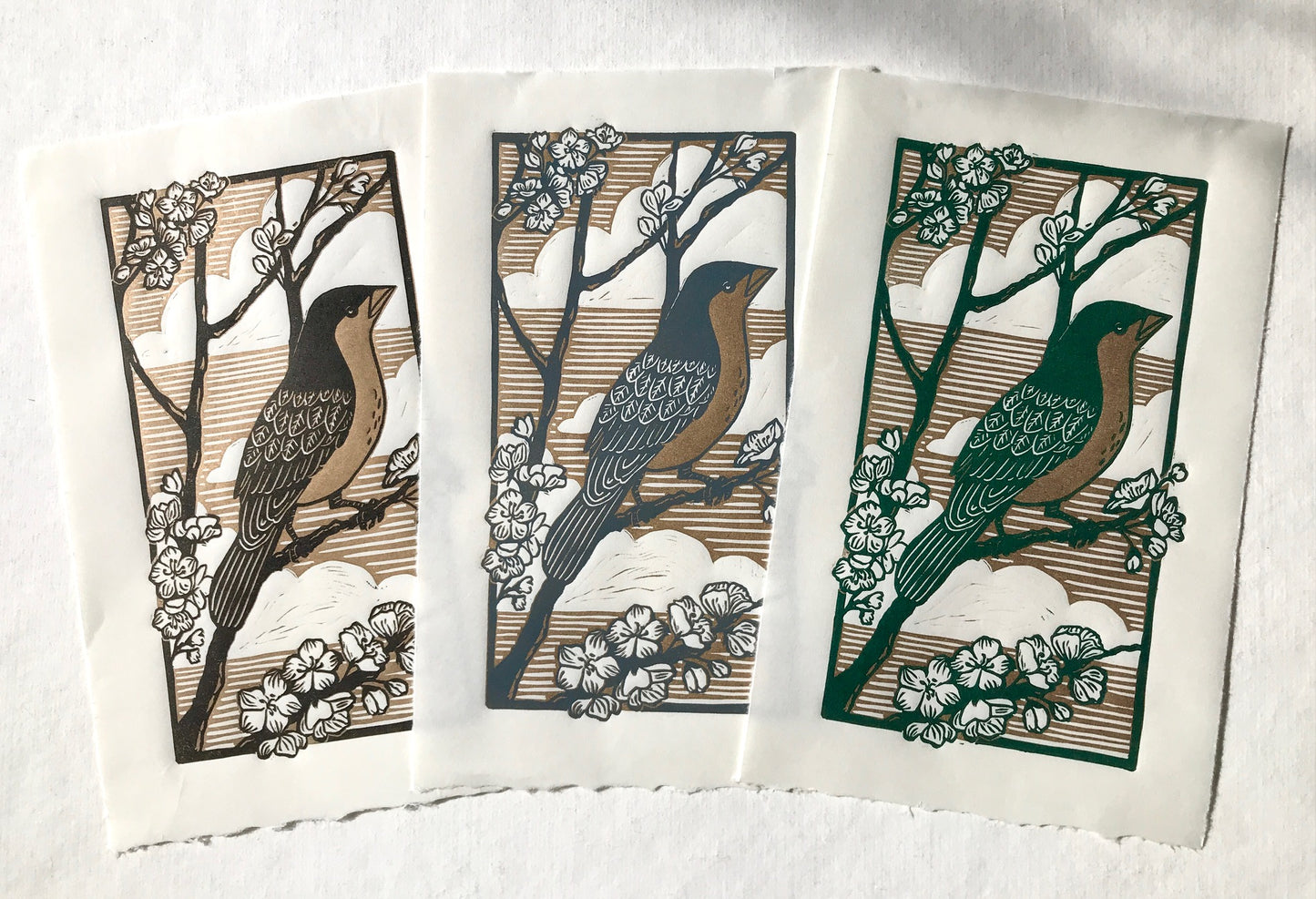 Apple Blossoms Limited Edition Linoprint