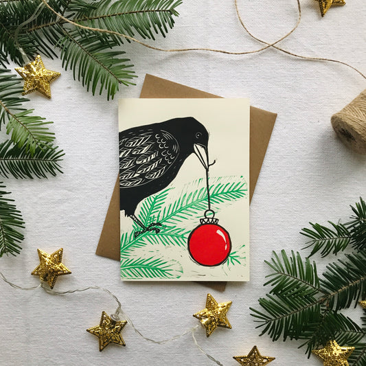 Crow Holiday Card