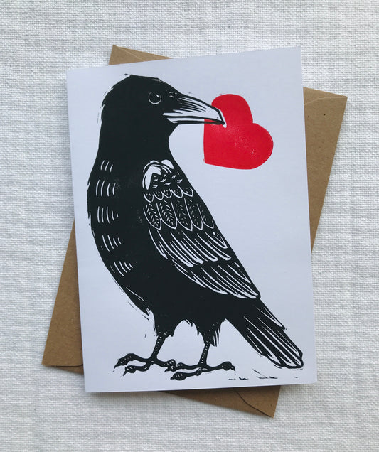 Raven Greeting Card
