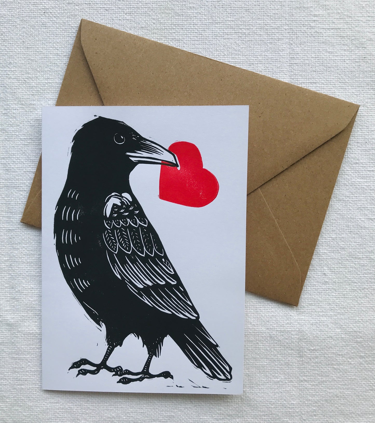 Raven Greeting Card