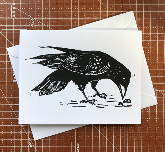 Crow Greeting Card