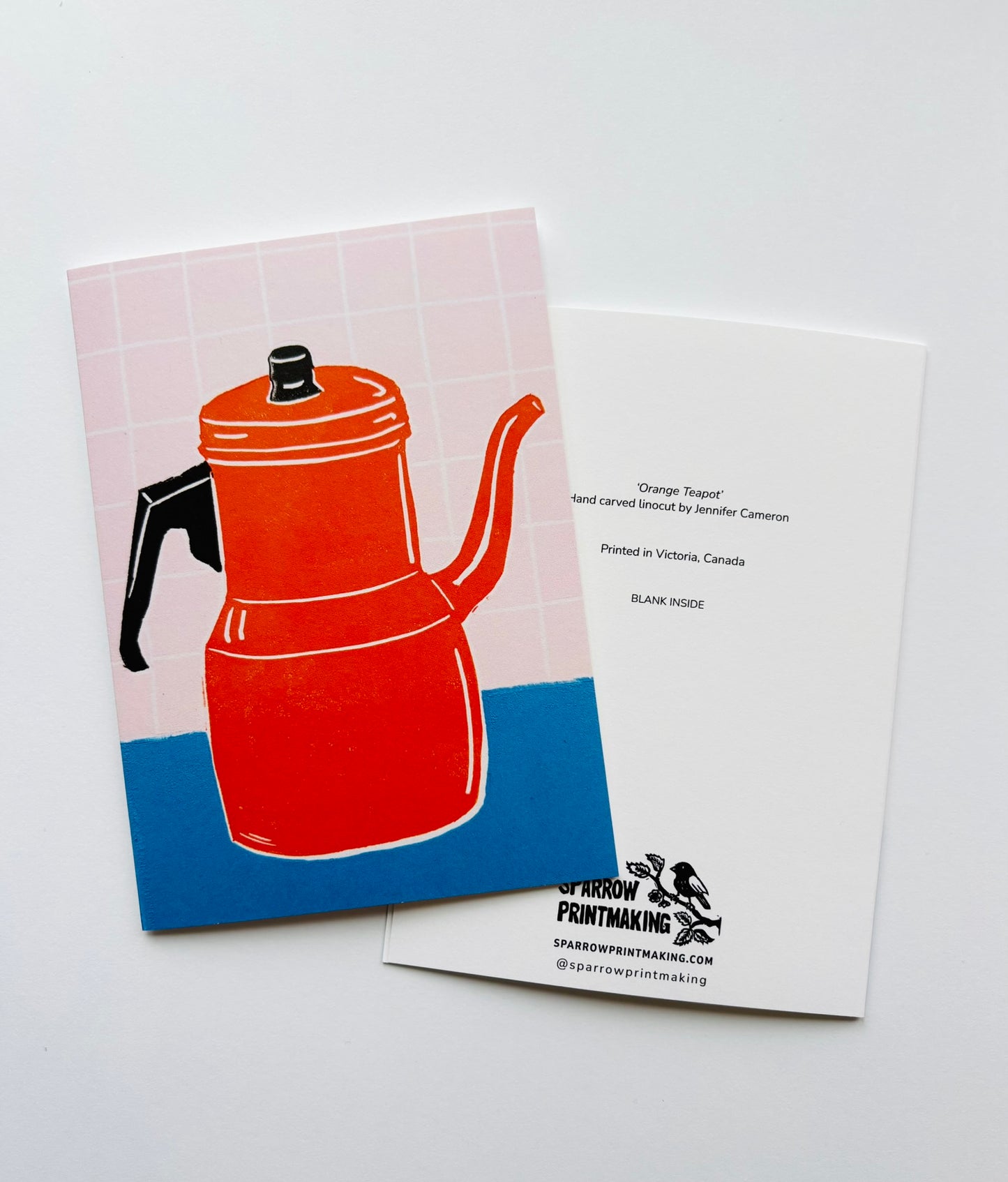 Orange Tea-Pot Greeting Card