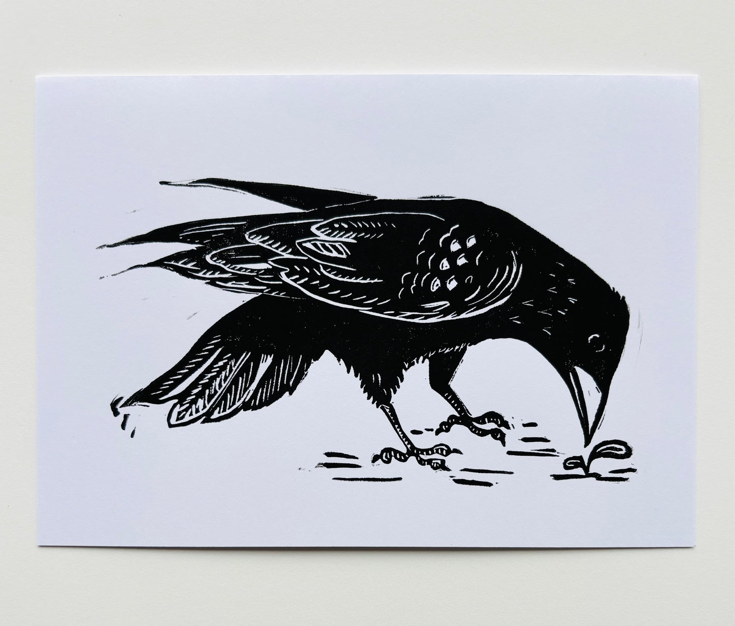 Crow Greeting Card