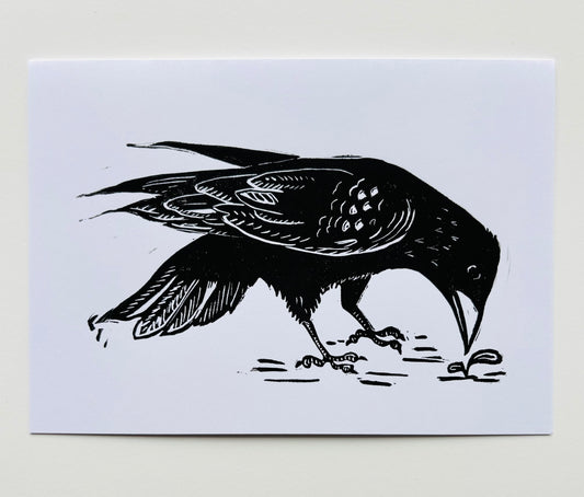 Crow Greeting Card
