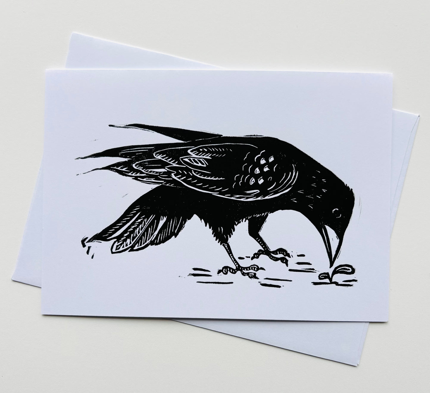 Crow Greeting Card