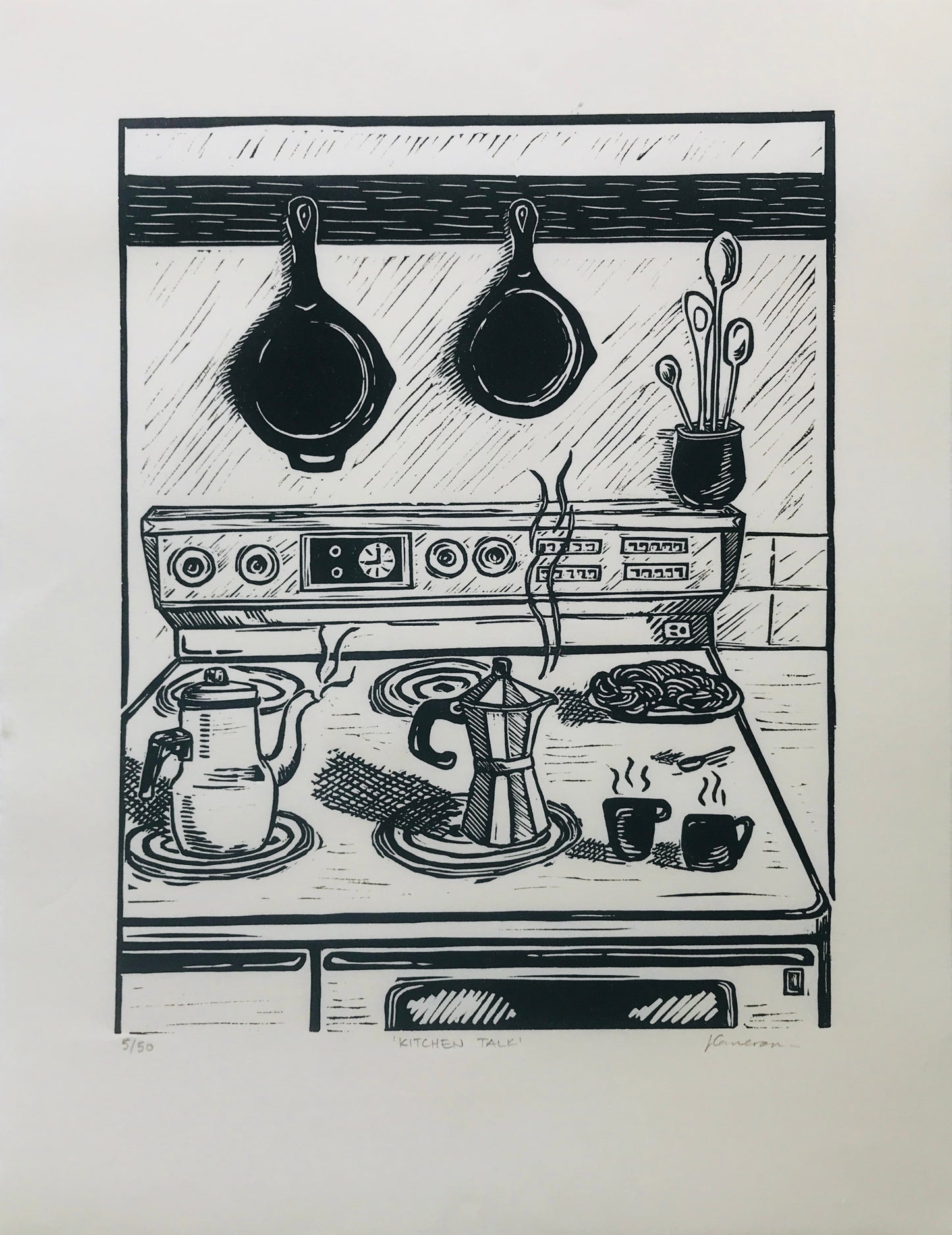 Limited Edition Kitchen Linoprint
