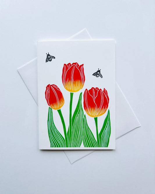 Tulip Garden Greeting Card