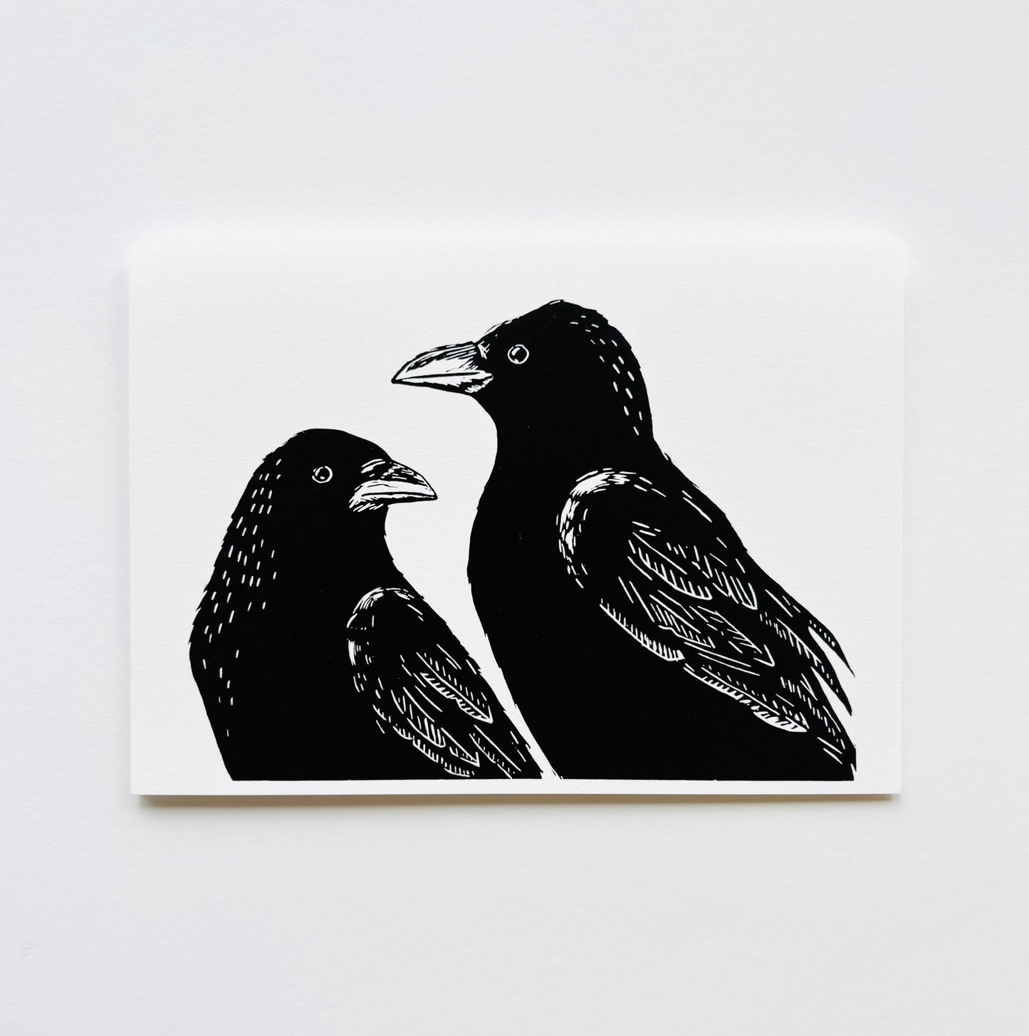 Two Crows Greeting Card