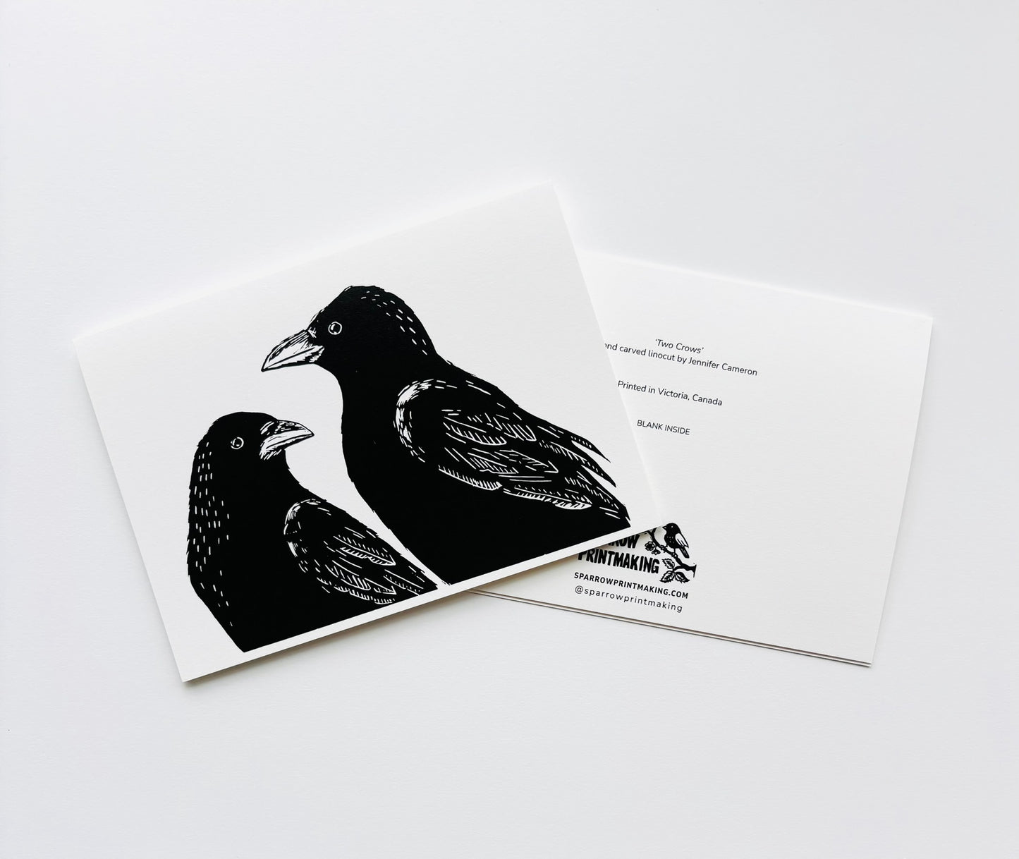 Two Crows Greeting Card