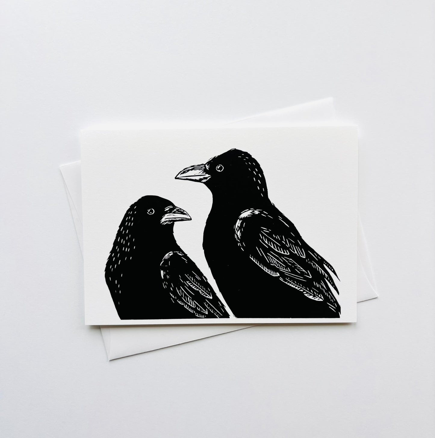Two Crows Greeting Card