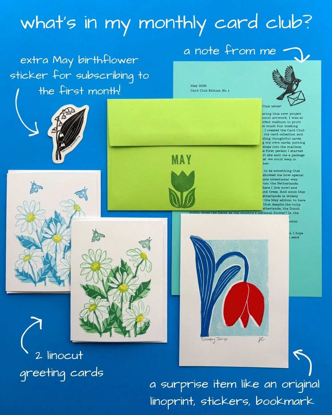 Monthly Card Club (2 cards each month!)