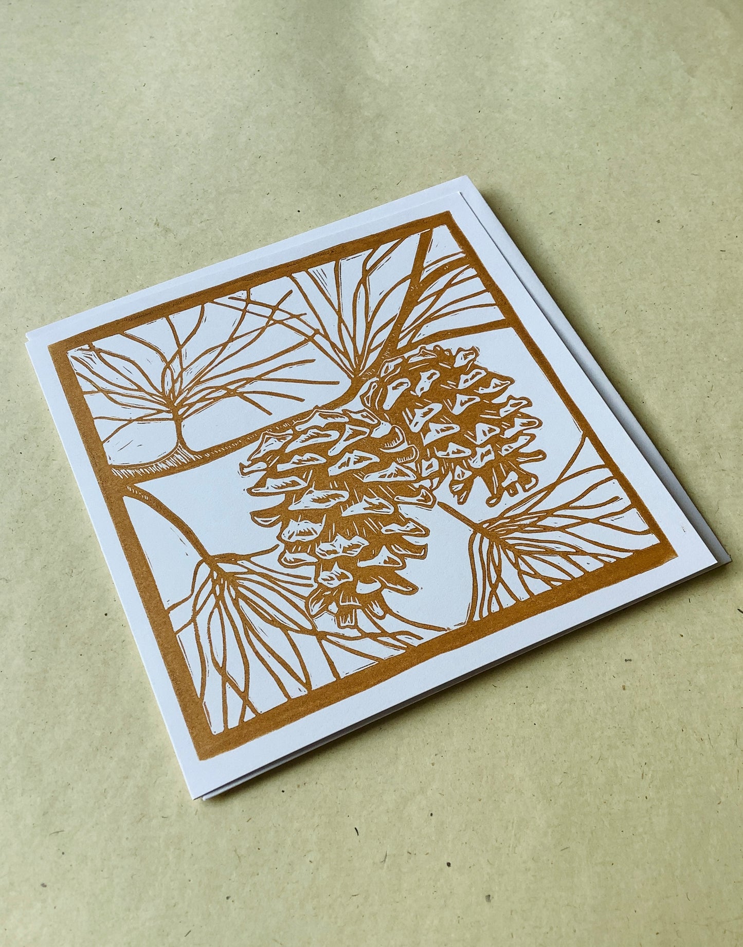 Pine Cone Greeting Card